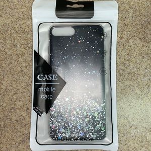 Black glitter I phone case 7/8 plus